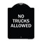 Signmission Parking Lot No Trucks Allowed Heavy-Gauge Aluminum Architectural Sign, 24" x 18", BW-1824-23419 A-DES-BW-1824-23419 - alternate 1